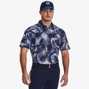 Under Armour The ISO-chill Graphic palm polo shirt Sz XXL